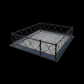 Ограда металлическая ОМ-2 — Металлические