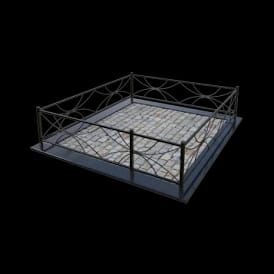 Ограда металлическая ОМ-23 — Металлические