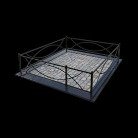 Ограда металлическая ОМ-24 — Металлические