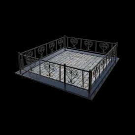 Ограда металлическая ОМ-3 — Металлические