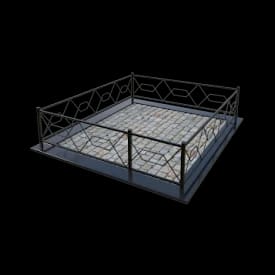 Ограда металлическая ОМ-9 — Металлические