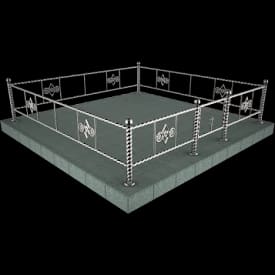 Ограда нержавейка ОН-9 — Нержавейка