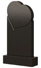 Стела вертикальная с сердцем СВС-1 — Сердца