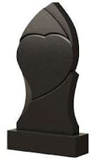 Стела вертикальная с сердцем СВС-10 — Сердца