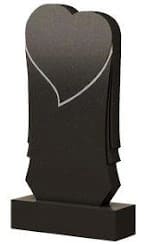 Стела вертикальная с сердцем СВС-11 — Сердца