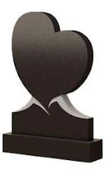 Стела вертикальная с сердцем СВС-13 — Сердца