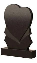 Стела вертикальная с сердцем СВС-15 — Сердца