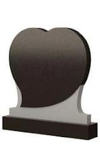 Стела вертикальная с сердцем СВС-18 — Сердца