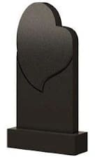 Стела вертикальная с сердцем СВС-2 — Сердца