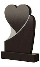 Стела вертикальная с сердцем СВС-3 — Сердца