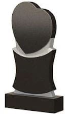 Стела вертикальная с сердцем СВС-5 — Сердца