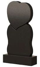 Стела вертикальная с сердцем СВС-7 — Сердца