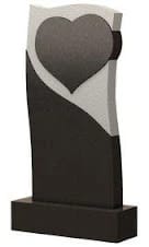 Стела вертикальная с сердцем СВС-8 — Сердца