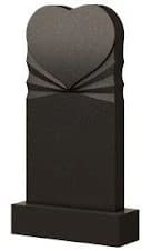 Стела вертикальная с сердцем СВС-9 — Сердца