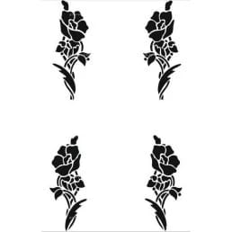 Гравировка цветы №15