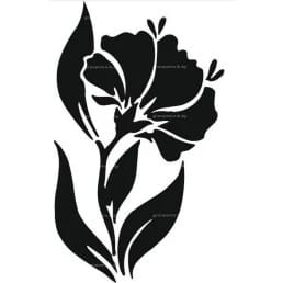 Гравировка цветы №16