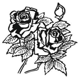 Гравировка цветы №17