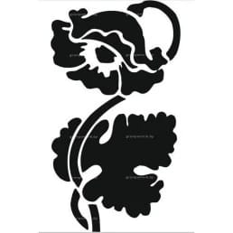 Гравировка цветы №19