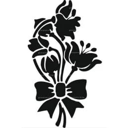 Гравировка цветы №20