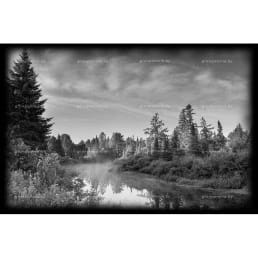 Гравировка пейзаж №3