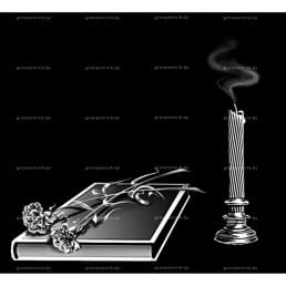 Гравировка свечи №11