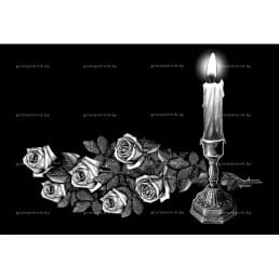 Гравировка свечи №14