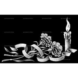 Гравировка свечи №24