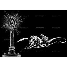 Гравировка свечи №9