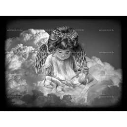 Гравировка ангелы №1