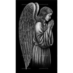 Гравировка ангелы №10