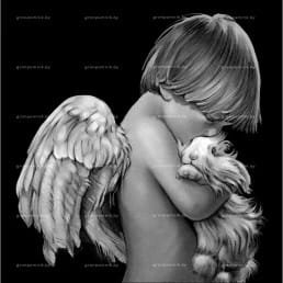 Гравировка ангелы №23