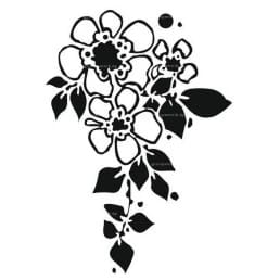 Гравировка цветы №12