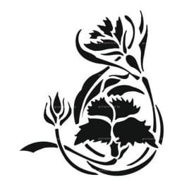 Гравировка цветы №14