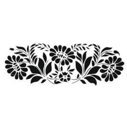 Гравировка цветы №3