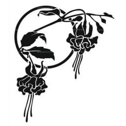 Гравировка цветы №6