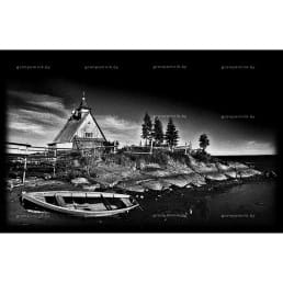 Гравировка пейзаж №10