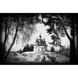 Гравировка пейзаж №13