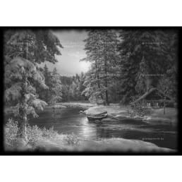 Гравировка пейзаж №4