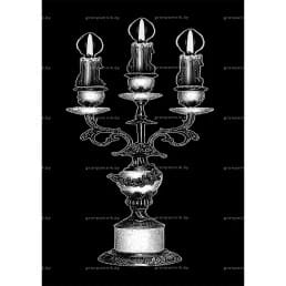 Гравировка свечи №12