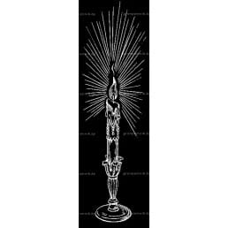 Гравировка свечи №13