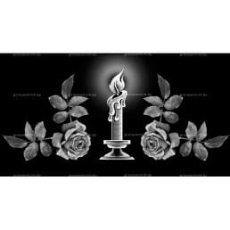 Гравировка свечи №18