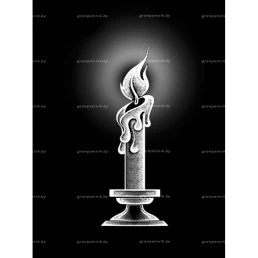 Гравировка свечи №19