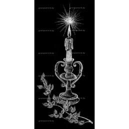 Гравировка свечи №4