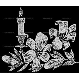 Гравировка свечи №6