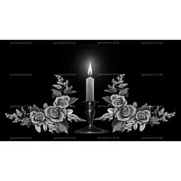 Гравировка свечи №7