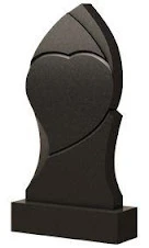 Стела вертикальная с сердцем СВС-10 — Сердца