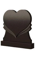 Стела вертикальная с сердцем СВС-22 — Сердца