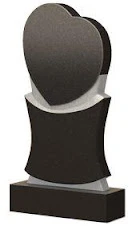 Стела вертикальная с сердцем СВС-5 — Сердца