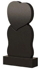 Стела вертикальная с сердцем СВС-7 — Сердца