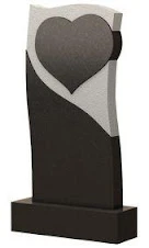 Стела вертикальная с сердцем СВС-8 — Сердца